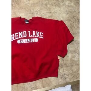 Retro Lake College Red College Sweatshirt XL